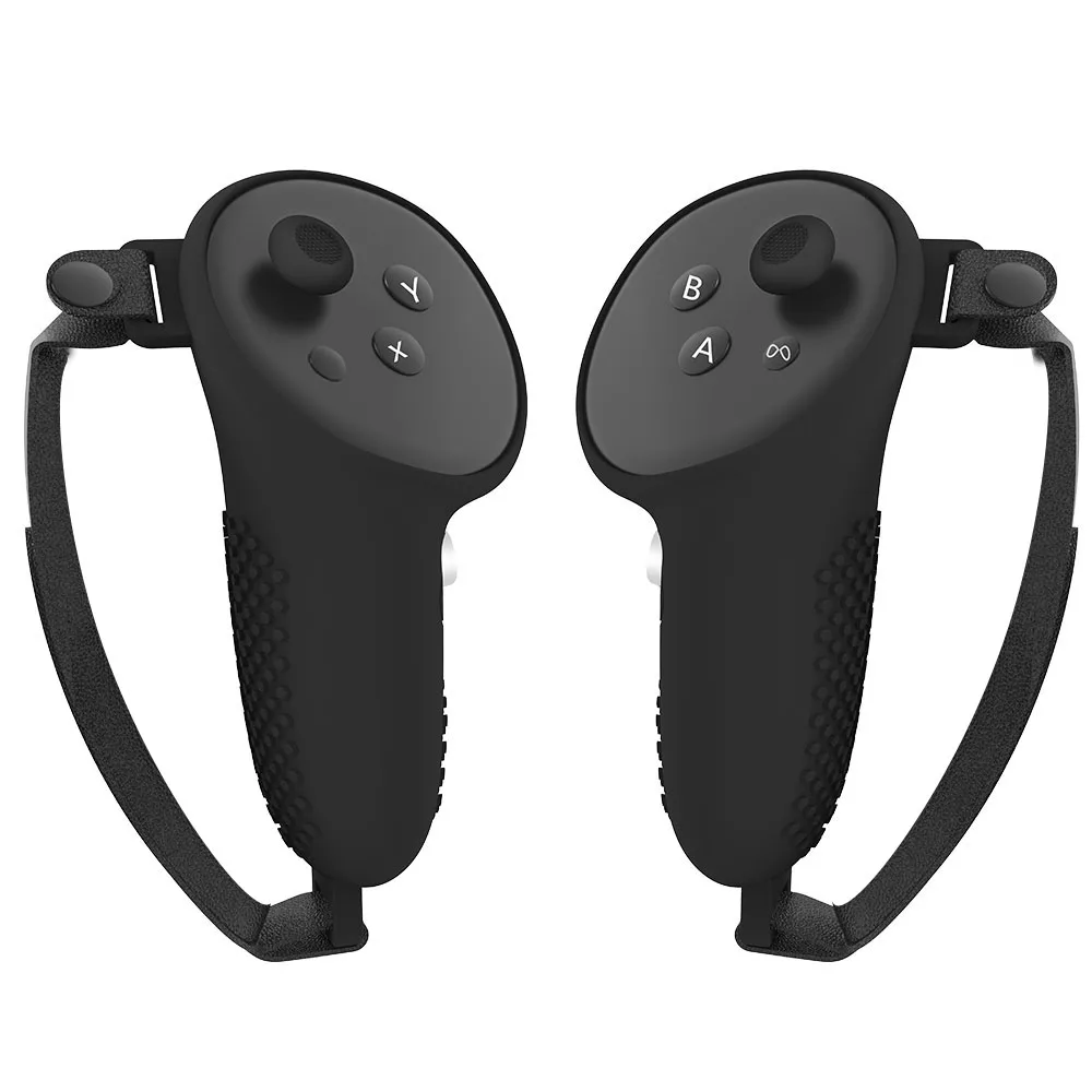 Accesorios VR, Funda Protectora de Silicona para Meta Oculus Quest 3, Cubierta de Goma para el Control Táctil, Empuñadura