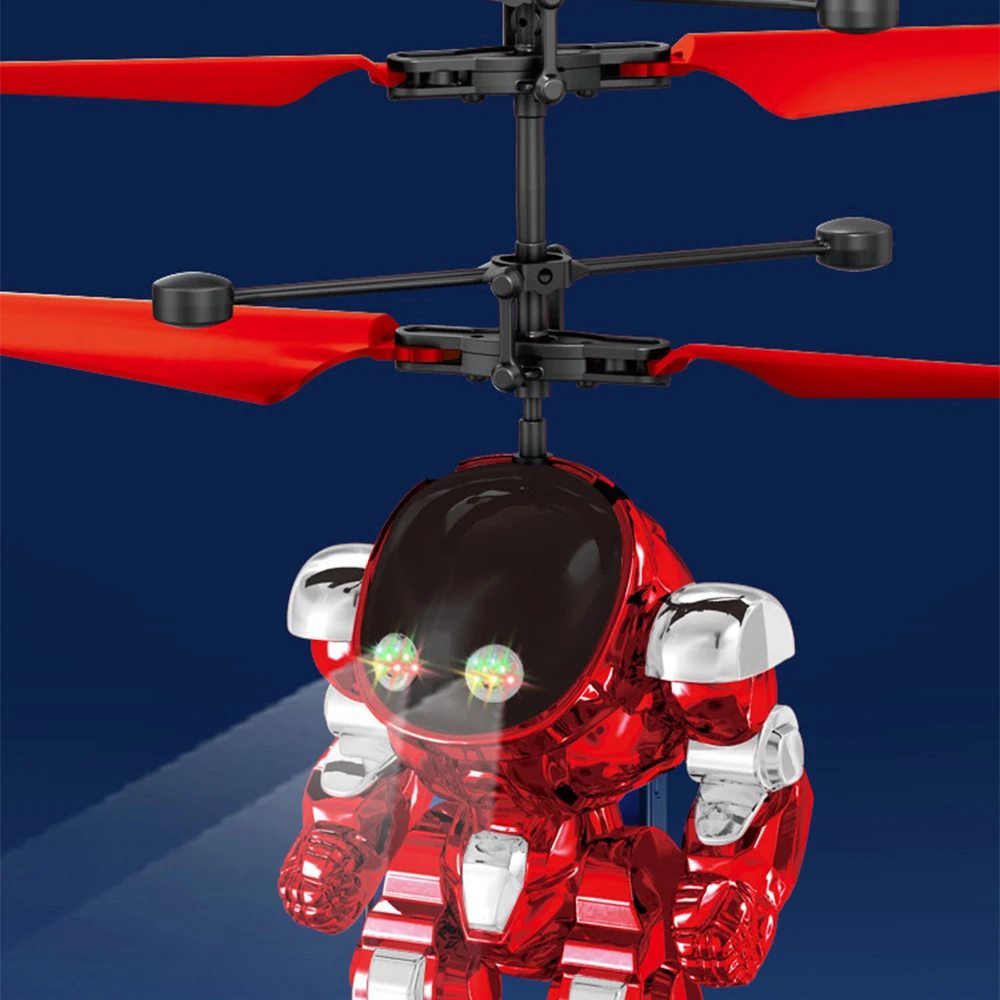 Intelligent Sensing Aircraft Mech Warrior Sensing Flight Robot Luminescence Suspension Gesture Sensing Flight Ball