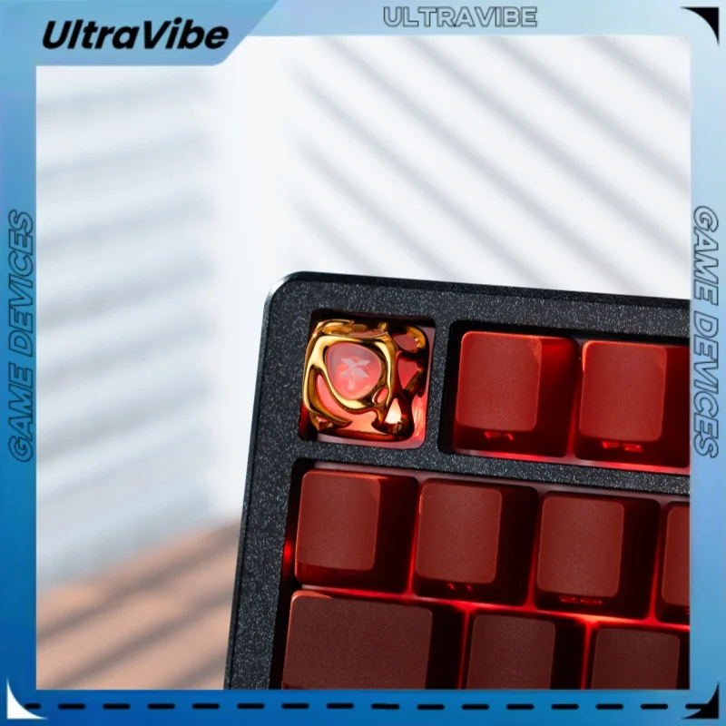 

XVX Gold Matte Translucent Keycap With Metallic Texture Electroplated Personalized Customized Mechanical Keyboard Keycap Gift