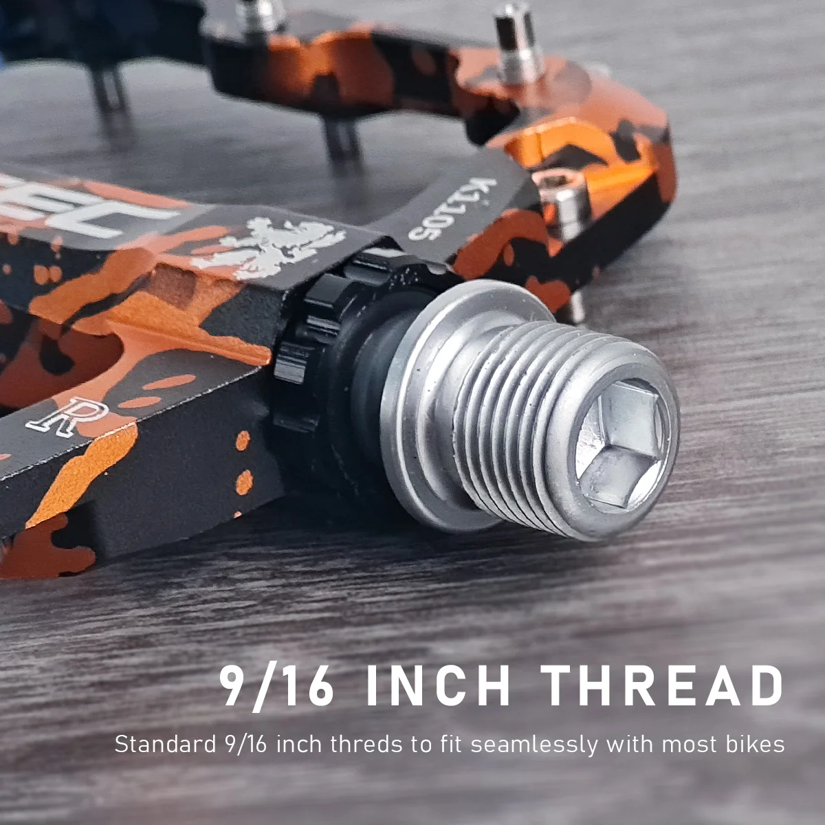 KRSEC Ultraleichte Fahrradpedale BMX ROAD MTB 3-Lager Versiegelte Rutschfeste Aluminiumlegierung Mehrfarbige Fahrradpedale Fahrradzubehör – Detail 5
