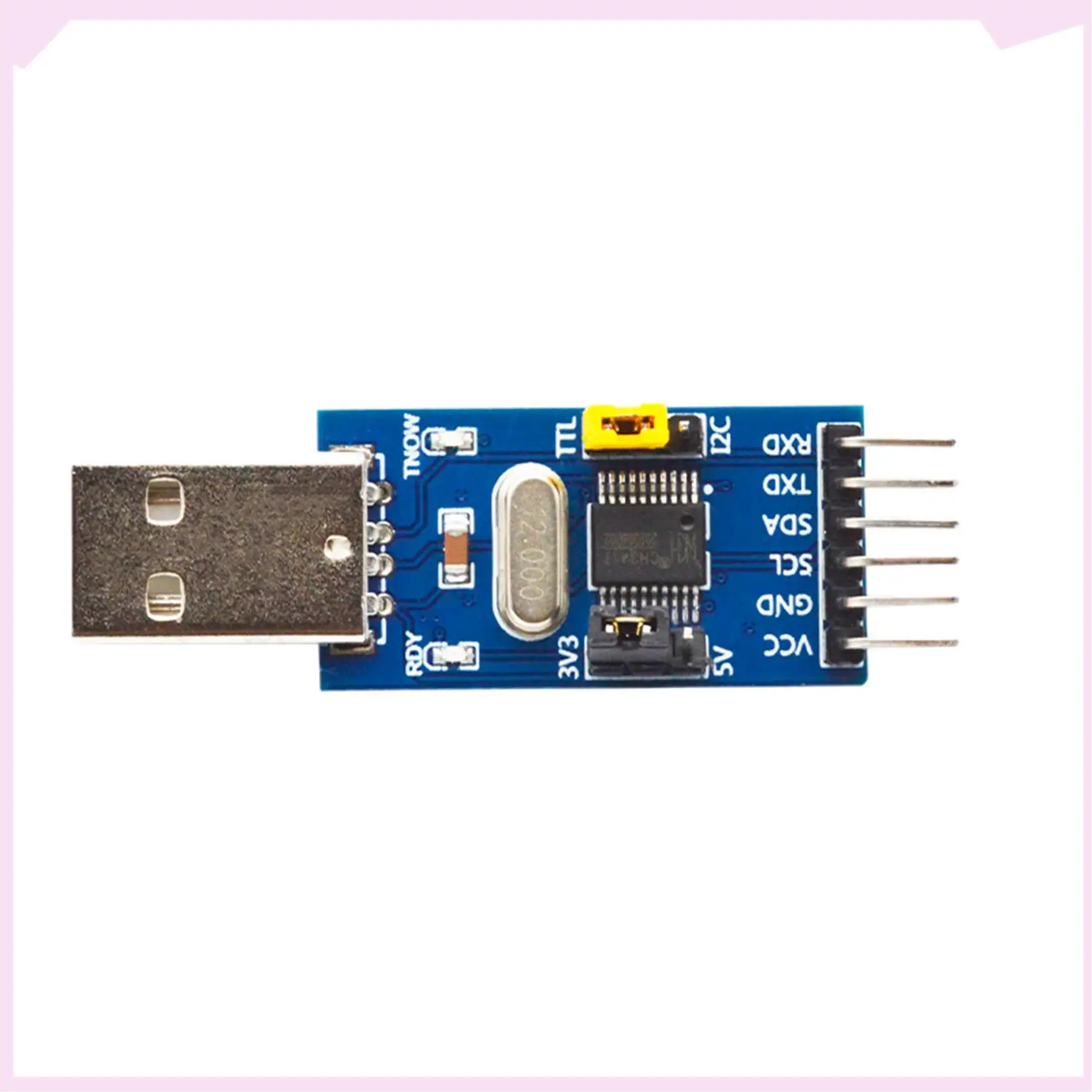 B24B 2X CH341T Two-In-One Module USB To I2C IIC UART USB To TTL Single-Chip Serial Port Downloader