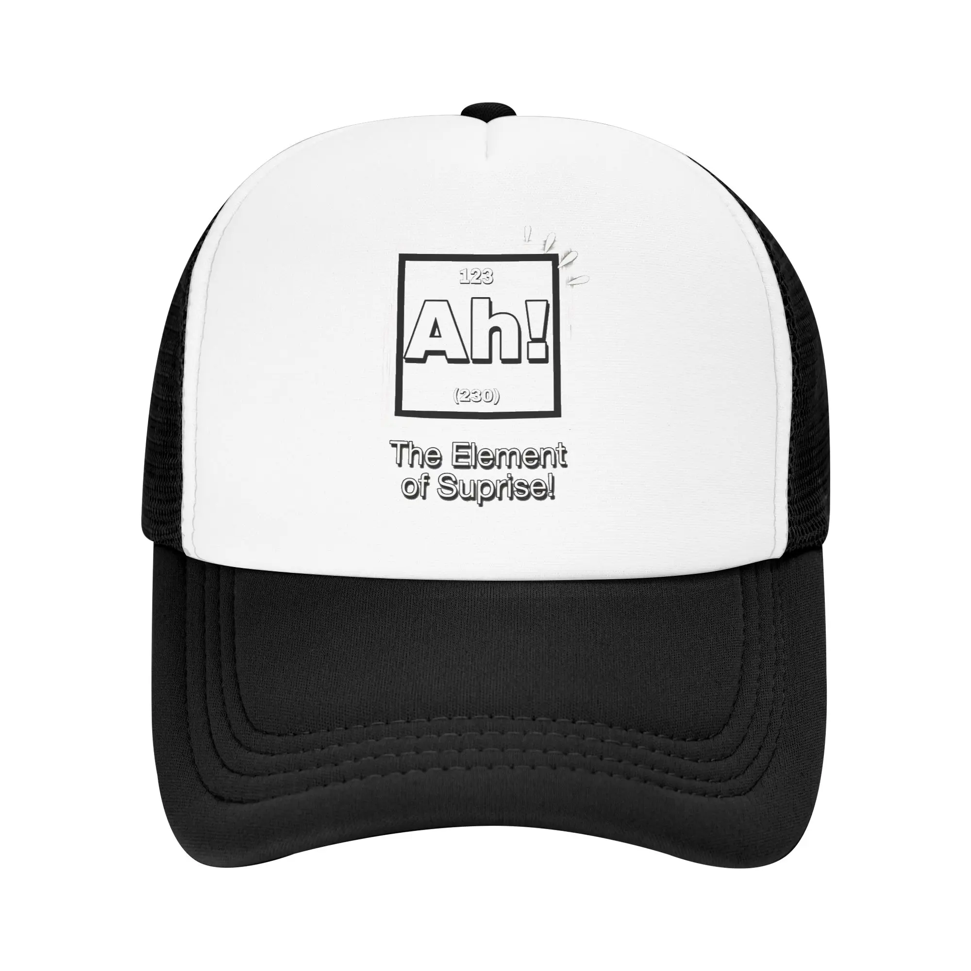 Humor Ah! the element of surprise  Mesh Baseball Caps Adult Fashion Trucker Cap Dad Hat Adjustable Snapback Caps Golf Hat Summer