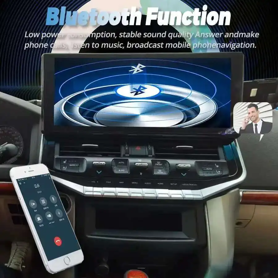 New 16.3 For Toyota Land Cruiser 200 LC200 Upgrade LC300 Android Screen Car Radio Carplay Multimedia Video Player GPS Navigation