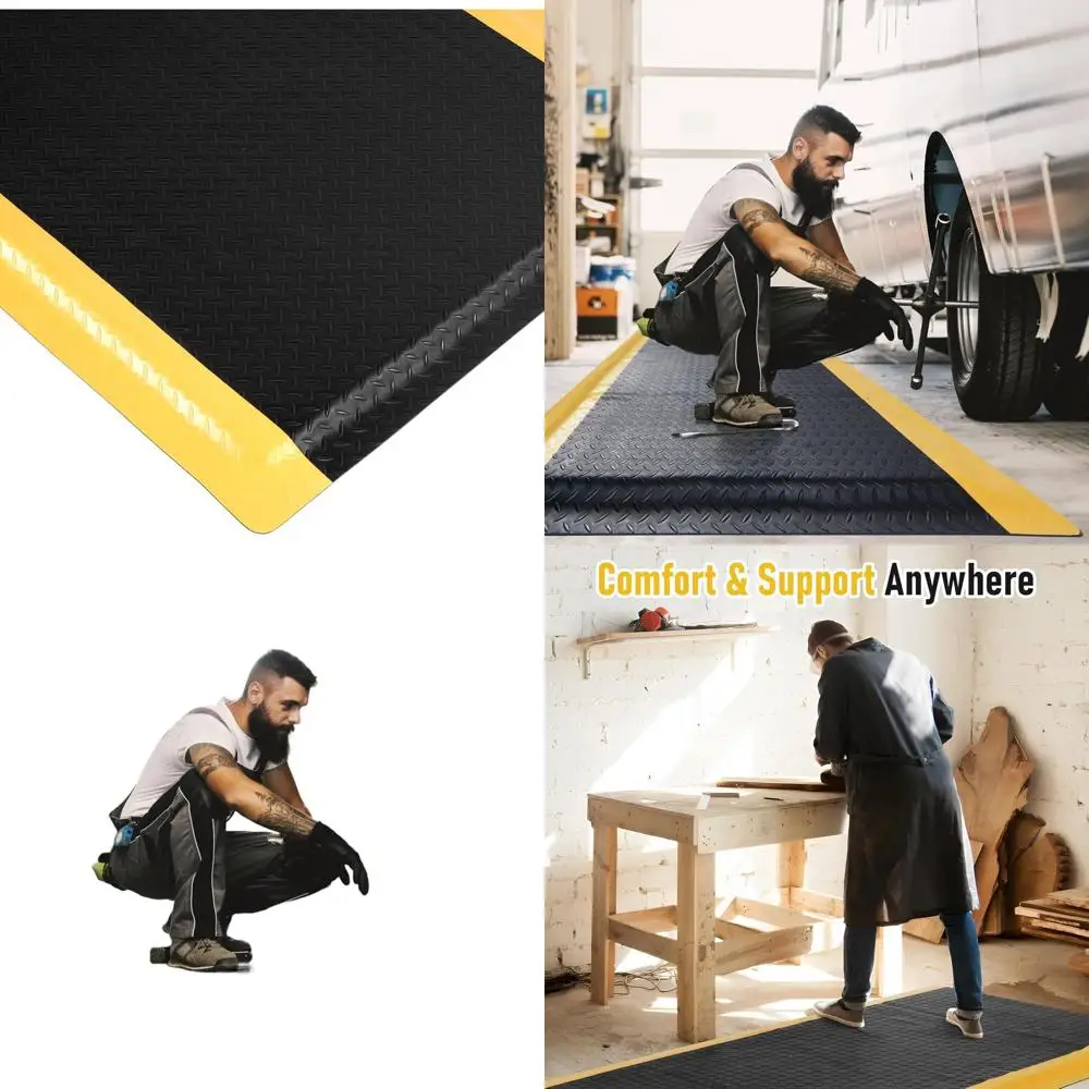 

Extra Thick 15/16 Anti-Fatigue Mat, Ergonomic for Standing, Ideal for Industrial, Workshop, and Garage Use, Reducing Pressure, R