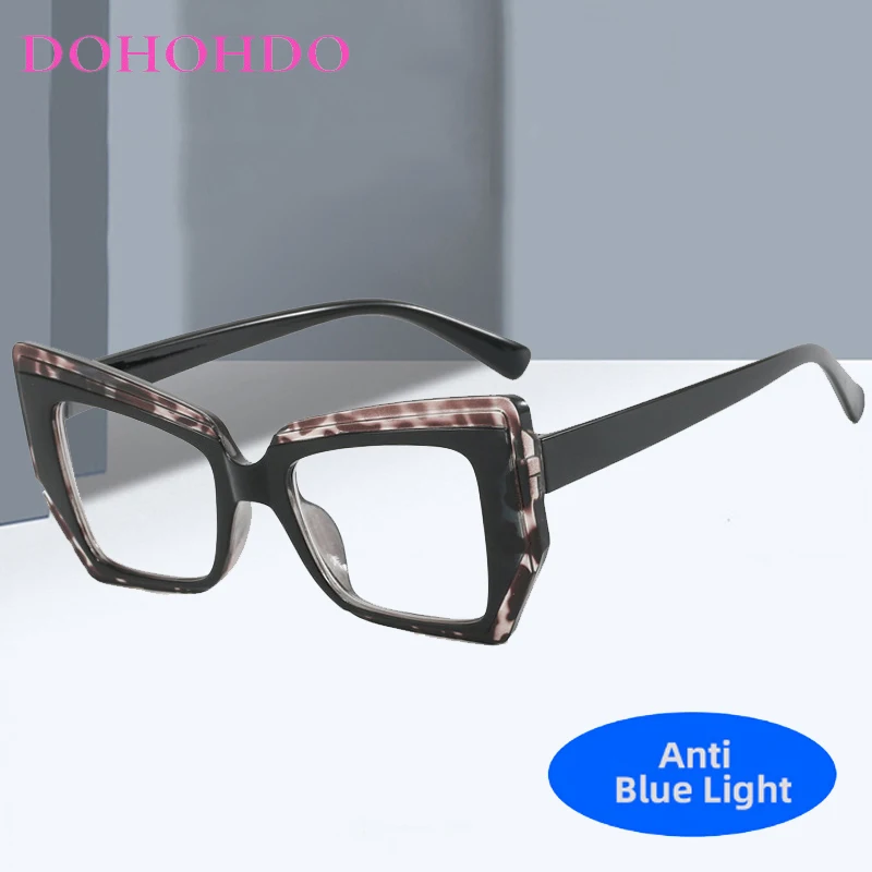 

Trending Retro Assorted Colors Irregular Cat Eye Women Glasses Brand Design Anti-Blue Light Computer Reading Optical Men Eyewear
