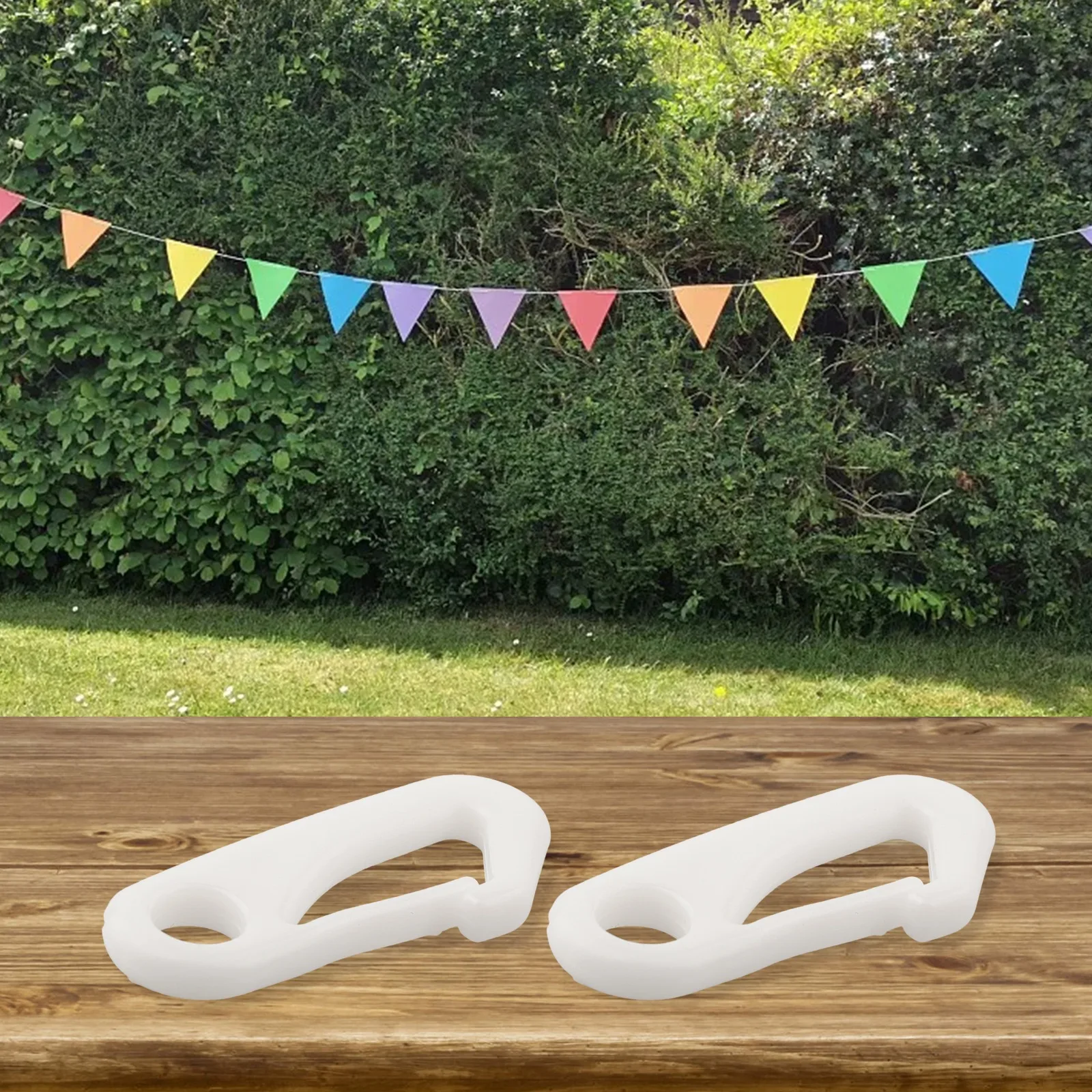 Flagpole Clamp 10*5*5 Flag Clips 12 Piece Set Easy Installation Indoor And Outdoor Use Garden Decoration For Banners