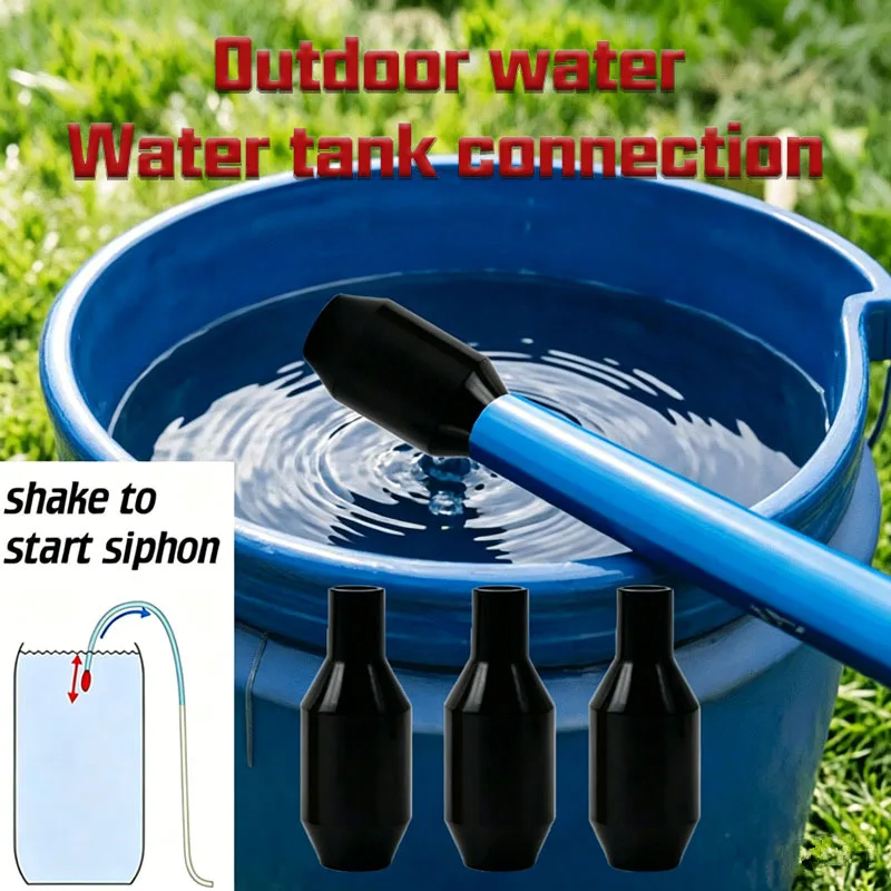1Pc Black Portable Hand Water Pump, Manual Hand Crank Pump for Garden Hose, Plastic Structure for Garden Irrigation Pool & Tank