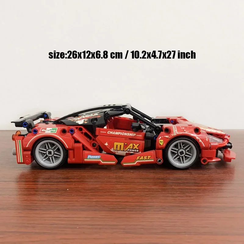 471Pcs Technical Popular Sports Car Racing Car Building Blocks Model With Pull Back Toys For Kids Adult Birthday Christmas Gifts