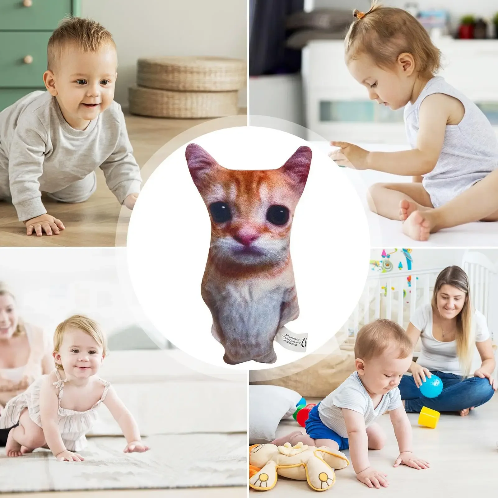 Juguetes de peluche de El Gato para niños, de 21cm muñecos de peluche, simulación de animales de peluche, regalo de vacaciones de cumpleaños, juguete coleccionable