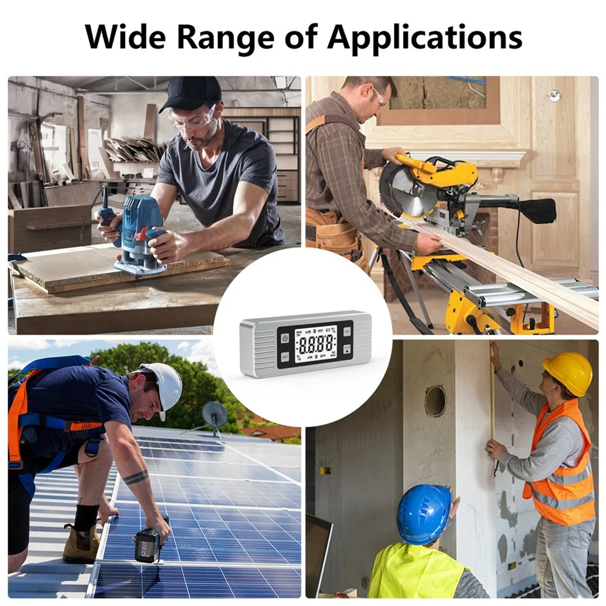 

ABKM Digital Protractor Inclinometer Level Angle Meter Measuring Angle Meter Magnet 90 Degree Ruler Digital Level Box