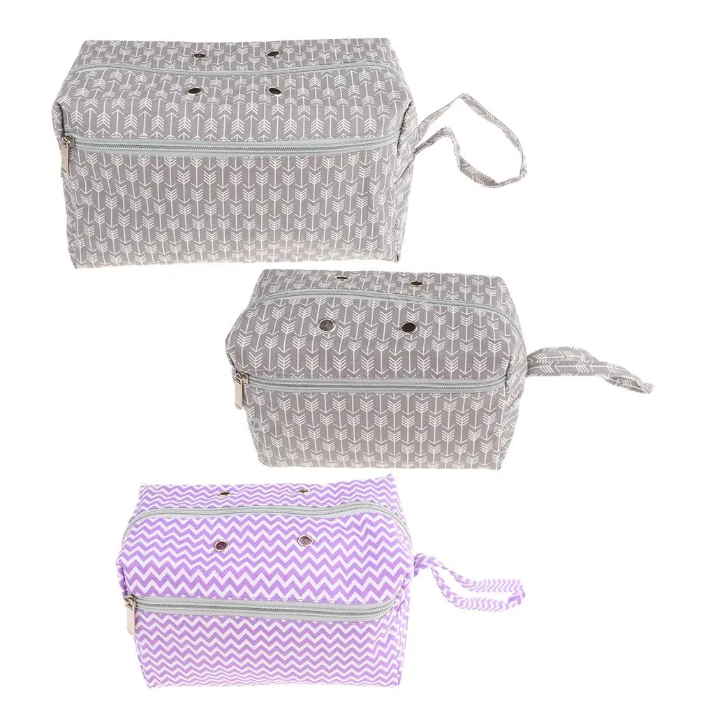 Portable Crocheting Knitting Totes Case for DIY Crochet Sewing Craft