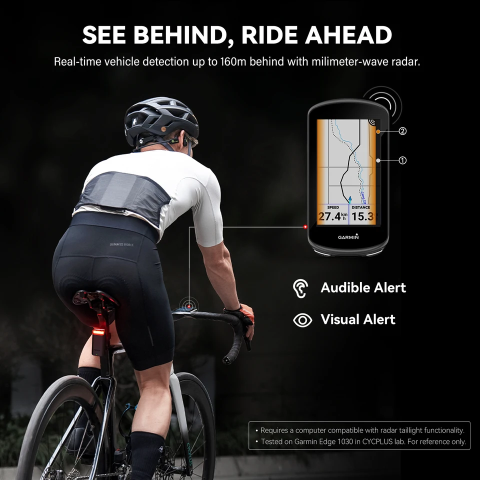 CYCPLUS L7 Radar Light Bicycle Brake Sensing Lamp Rechargeable