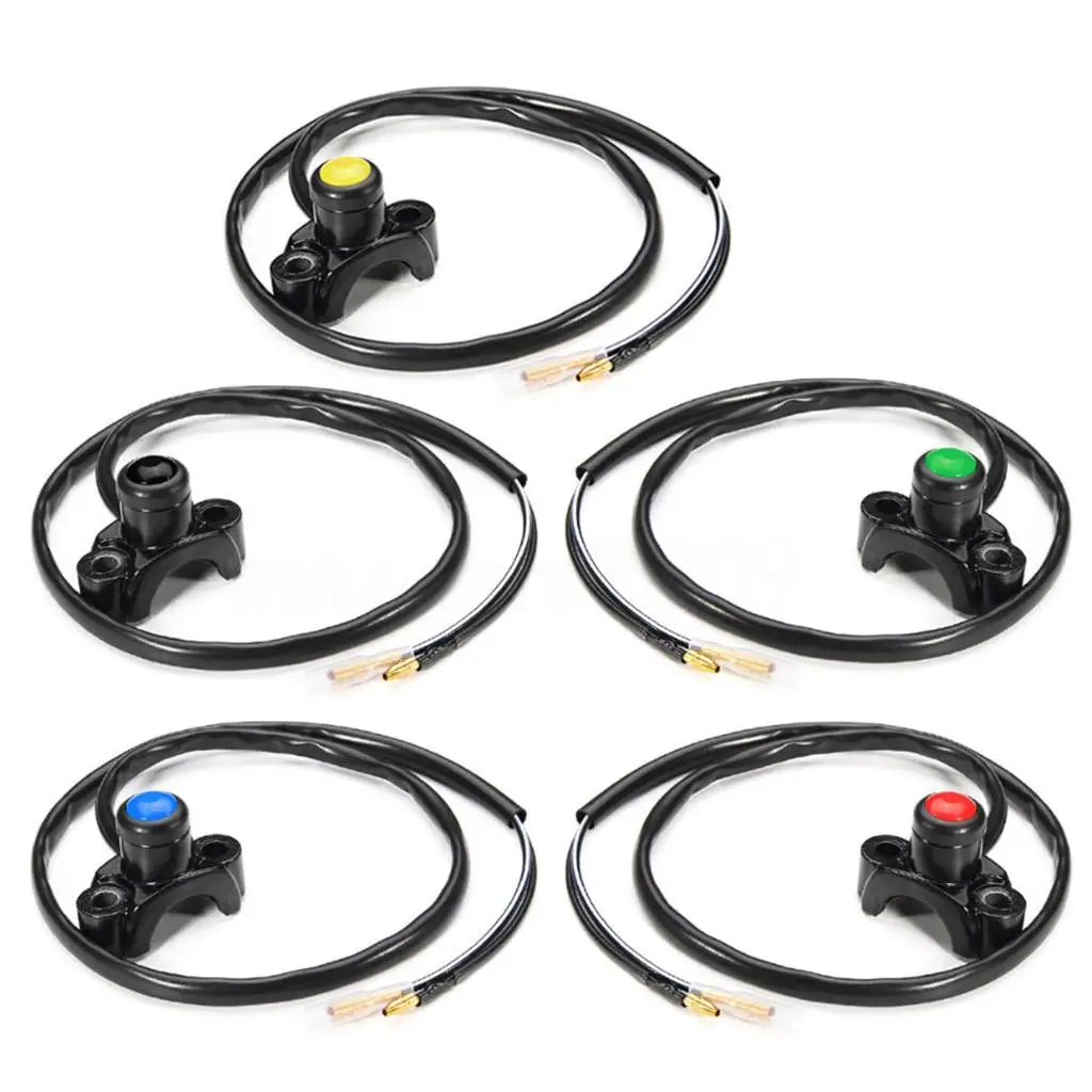 

Aluminum Alloy Motorcycle Waterproof Kill Switch Engine Stop Start Button for ATV Quad Dirt Bikes Handlebar Mount Universal Fit