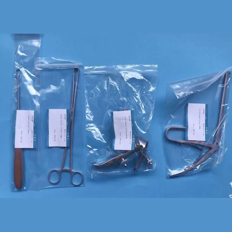 أدوات علم التثمين Gyn-ecolo-gical Exa-mination Kit مع Uteri-ne For-ceps