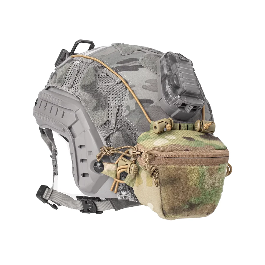 Bolsa trasera de almacenamiento para casco táctico de caza - imagen 2