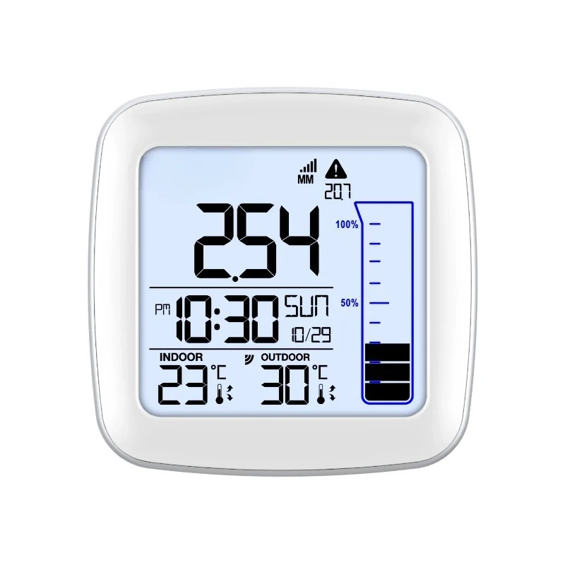 

Digital Rain Gauge Indoor and Outdoor Temperature Monitoring Rain Gauge with Remote Sensor Wireless