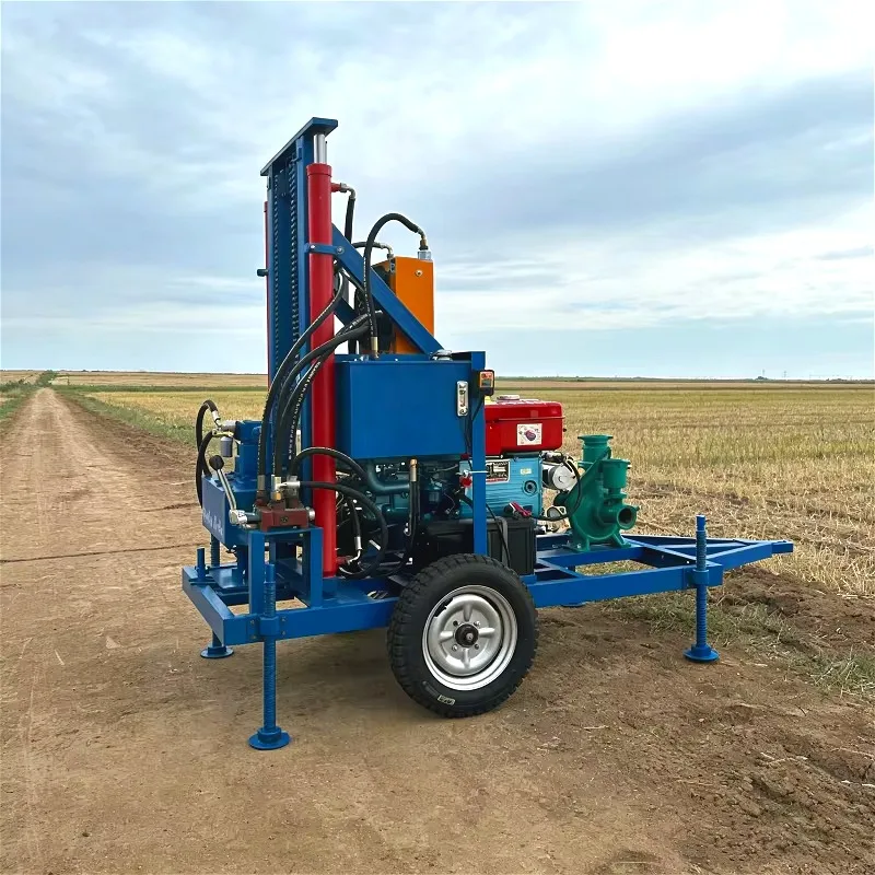 

180m Depth Small Drilling Rig for Water Well Portable Diesel Hydraulic Borehole Core Machine
