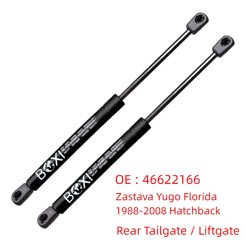 

2 pcs Gas Springs Boot Liftgate Tailgate Trunk 46622166 Lift For Zastava Yugo Florida 1988-2008 Hatchback Tailgate Boot