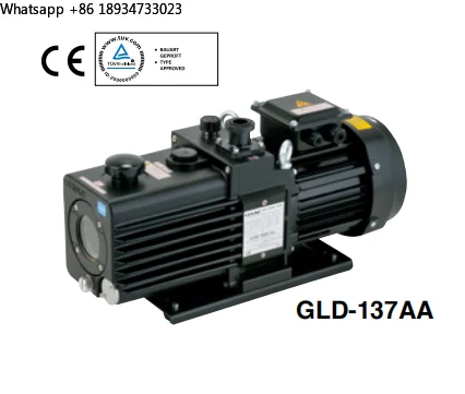 Japan ULVAC GLD-137AA Oil-Sealed Multistage Rotary Vacuum Pump CE Certified KF25 Outlet for Pharmaceutical Industry Applications