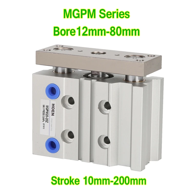 MGPM Guide rod Compact Cylinder Built in Magnet MGPM16-10 MGPM10-20 MGPM20-25 MGPM25-50 MGPM32-40 MGPM50-75 MGPM40-125 MGPM12-10