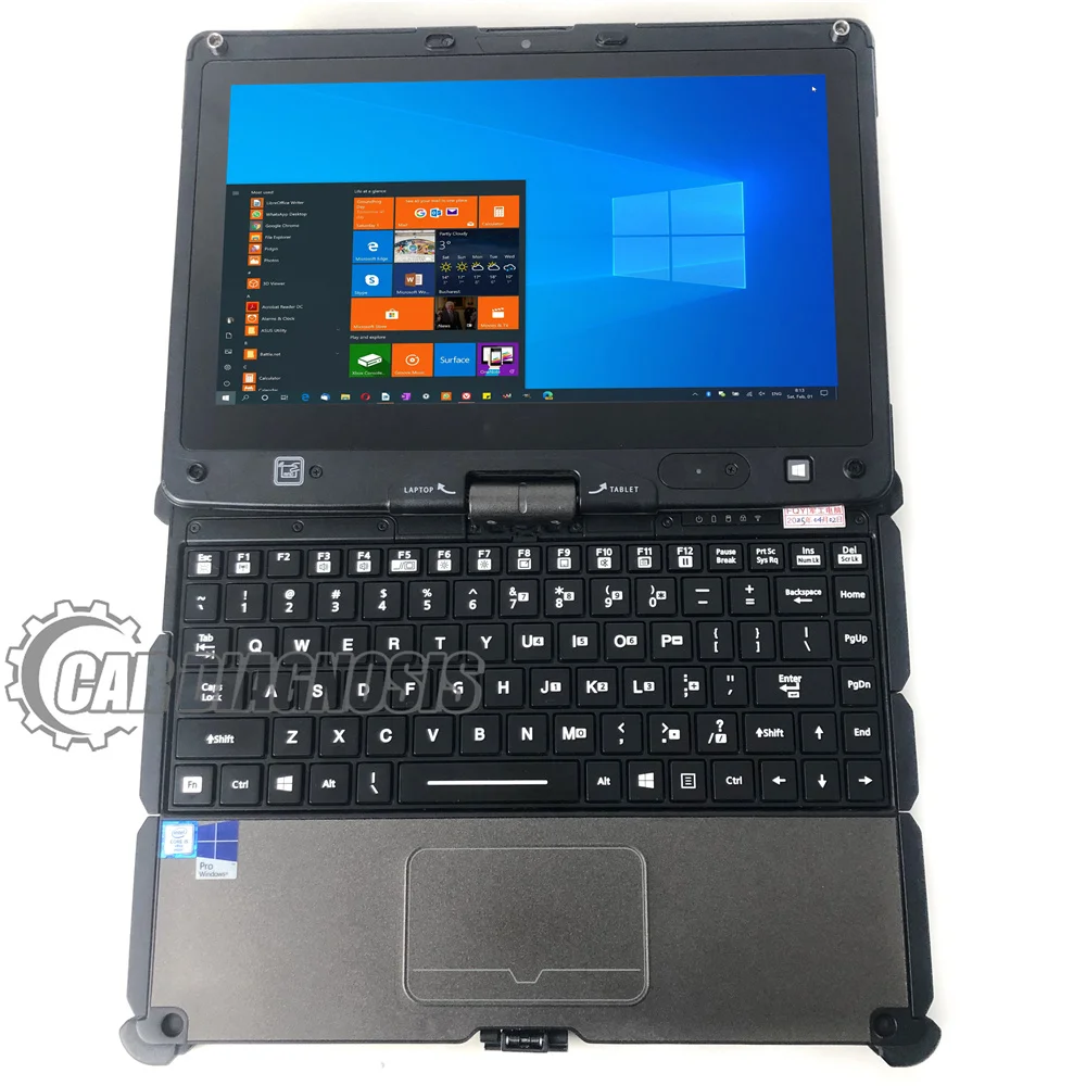 

best quality three proof reinforced laptop getac v110 rugged RAM i5 cpu installed software diagnostic tools for truck exavator