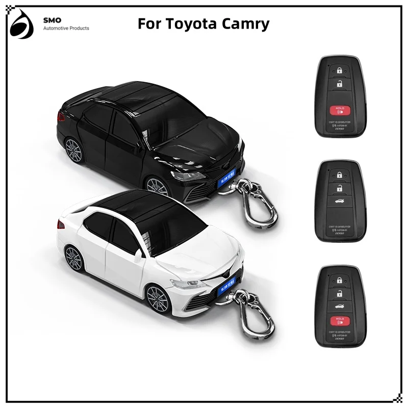 For Toyota Camry Key Cover with Lights Car Key Fob Car Model Key Protective Cover Auto Accessories Creative Personalized Gift Ne