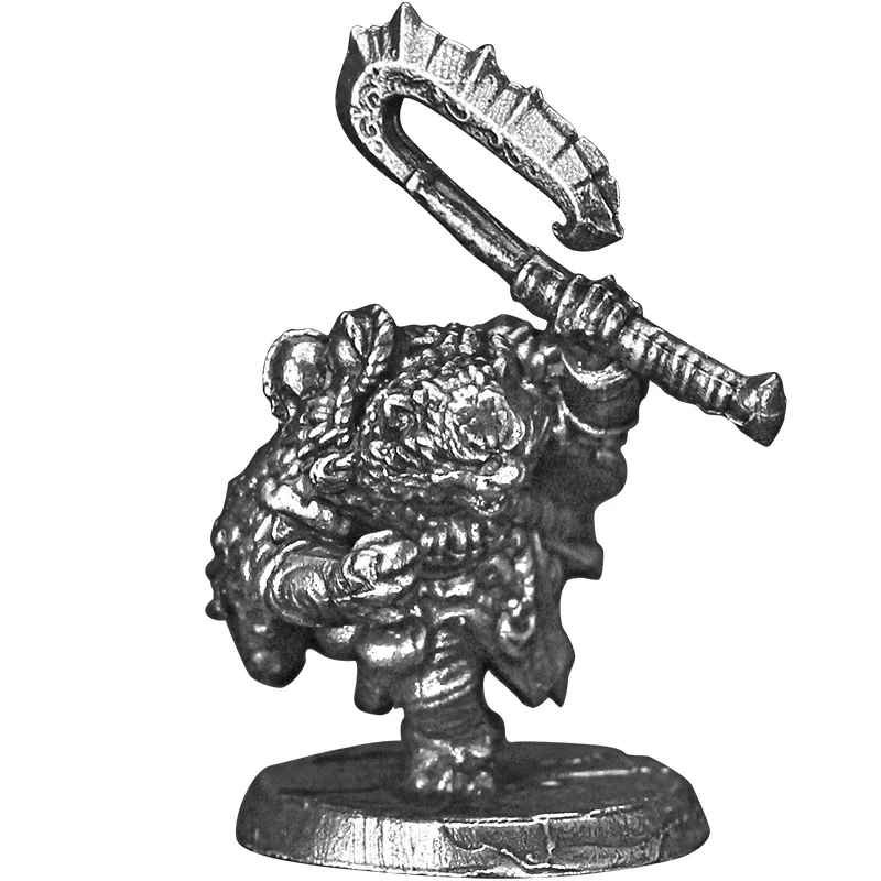 Animal Tribe Warrior Mini Metal Figurines Wild Bull Bear Wild Boar Tabletop Wargame Chess Pieces Desktop Ornament Decorations