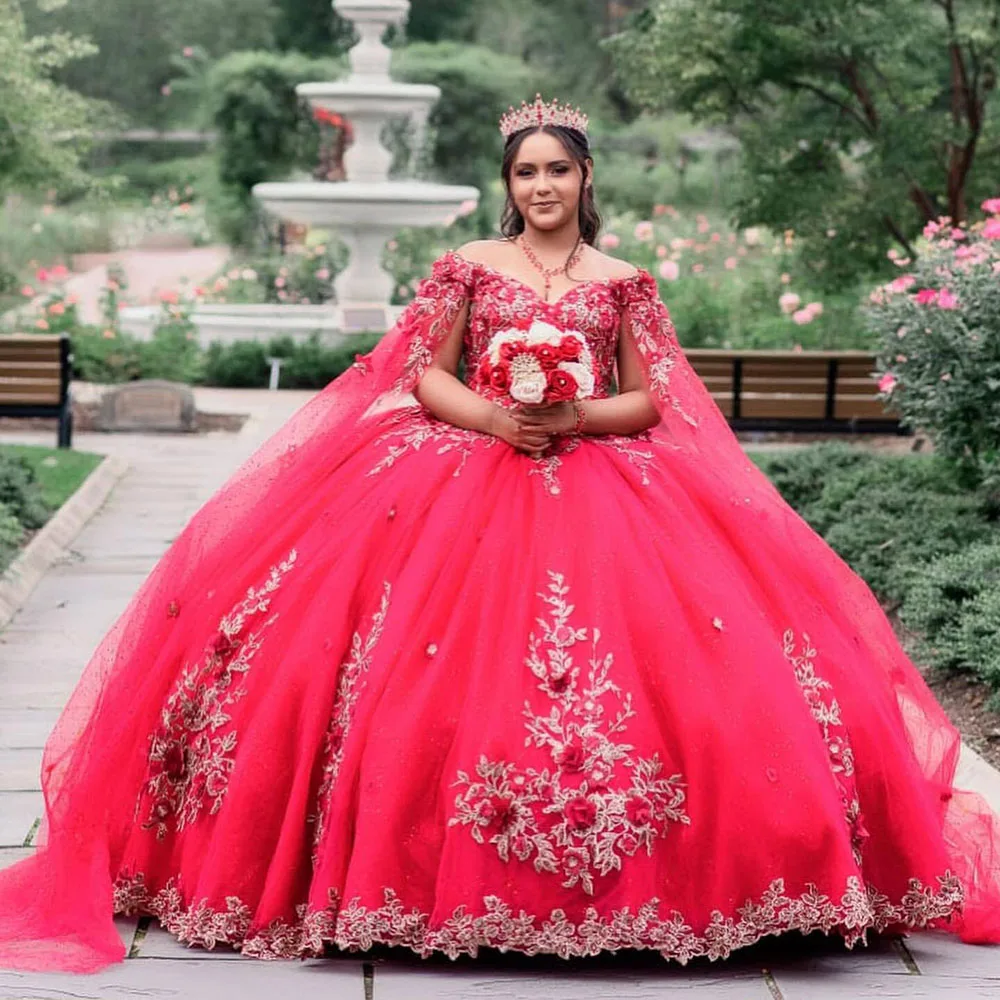 Vestido de baile Quinceanera, Vestidos Quinceanera de luxo feminino com urdidura, 15 anos, 2024