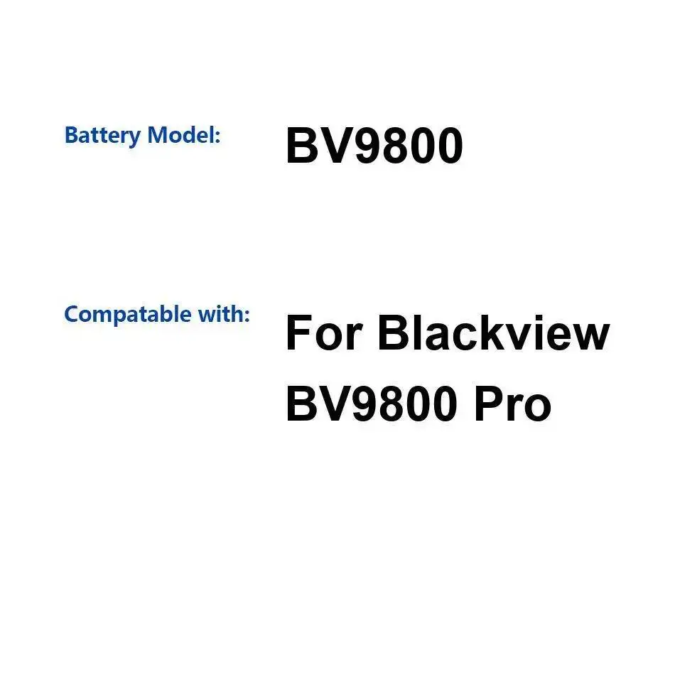 

6580 мАч для Blackview BV9800 Pro, долговечная замена аккумулятора мобильного телефона премиум-класса