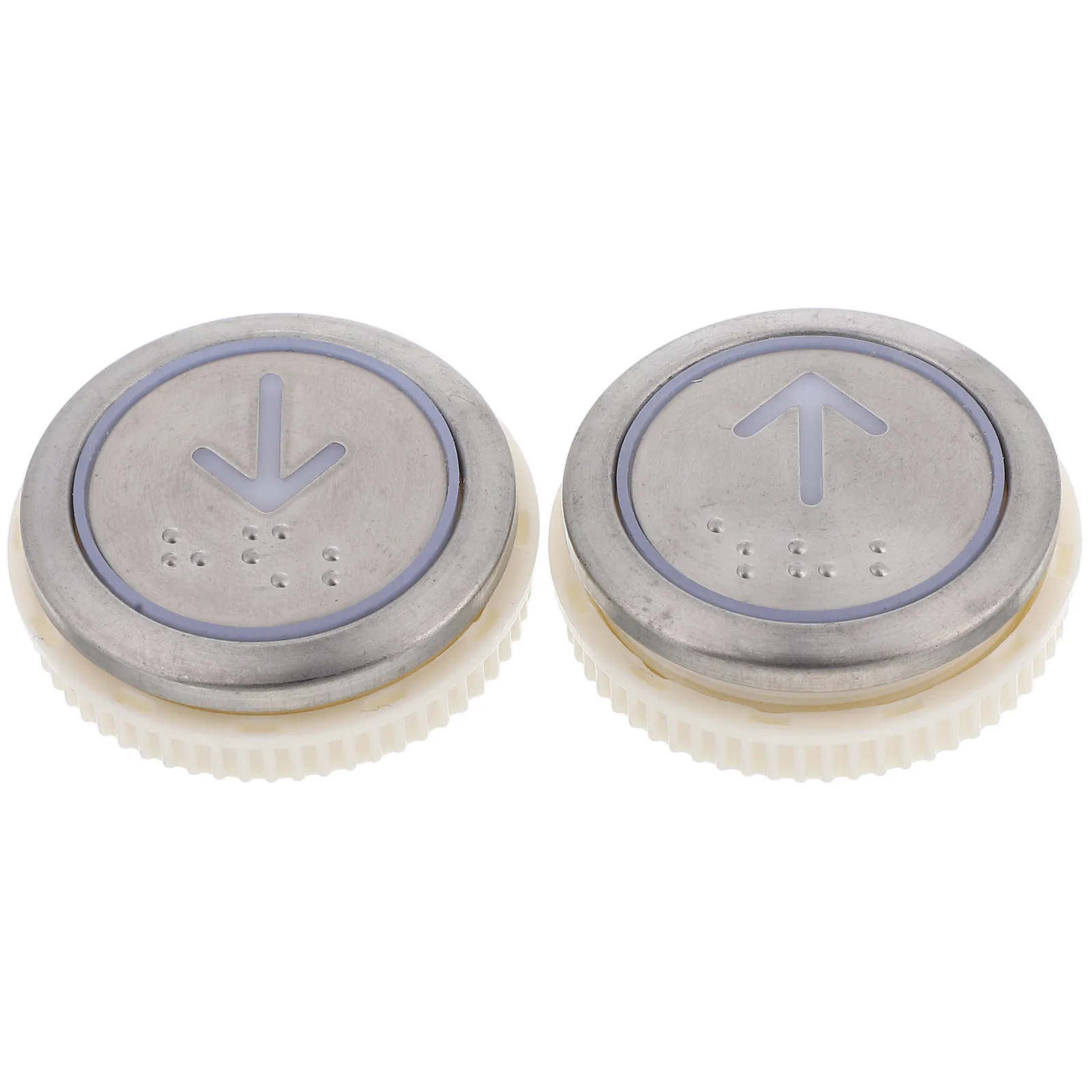 

2Pcs Stainless Steel Elevator Push Buttons Durable Commercial Controls with Braille Wire Elevator Operator Button