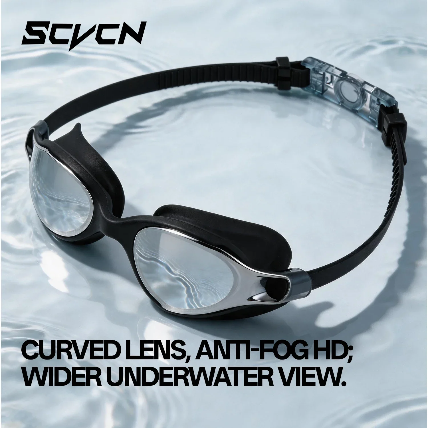 SCVCN New Professional Swimming Goggles Women Anti-Fog Waterproof UV Protection Silica Gel Diving Glasses Competition Spectacles