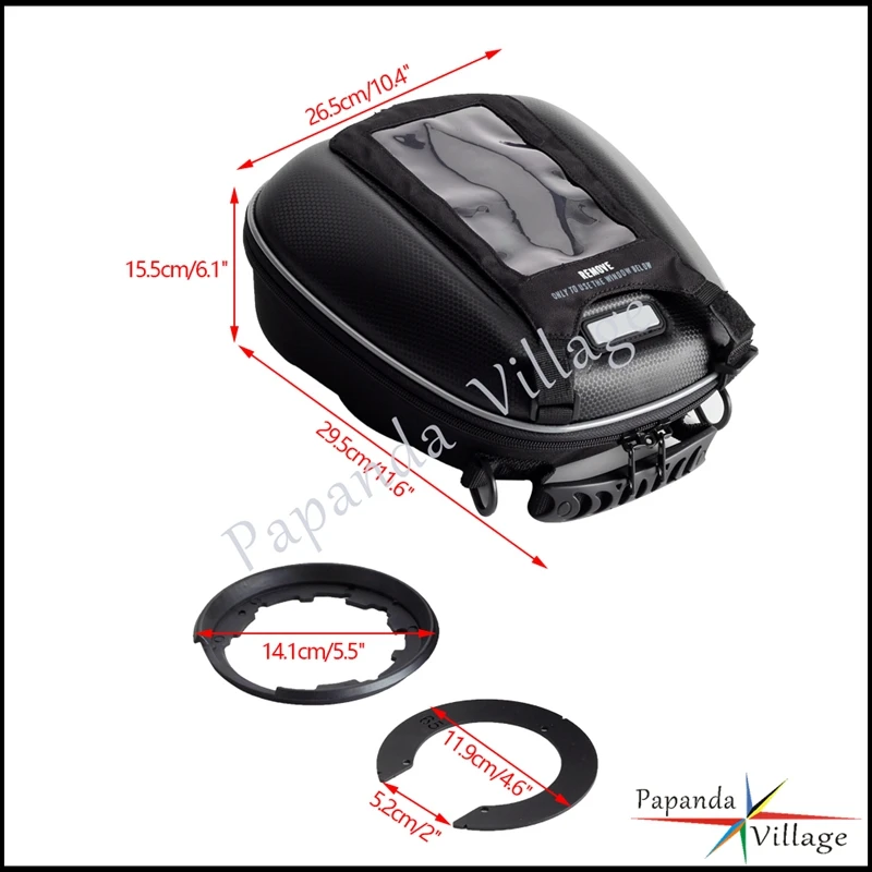 For Honda CB500X CB650R CB300R CRF1000L VFR1200 Motorcycle Accessories Fuel Tank Bag Waterproof Ring Mount Saddle Casing Box