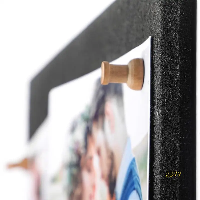 Альтернативная пробковая доска, 12 упаковок фетровой настенной плитки со 100 кнопок, черные пробковые доски для стен Пробковая доска