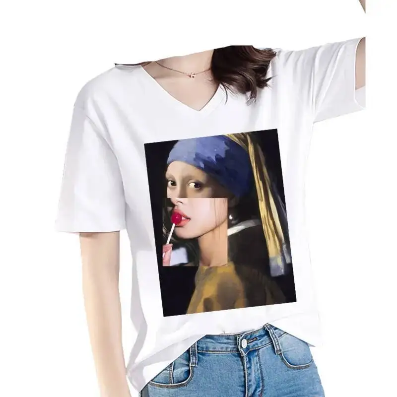 Abstract characters ruin creativity, heat transfer T-shirts, hoodies, DIY decorations, Iron On printed stickers for clothes