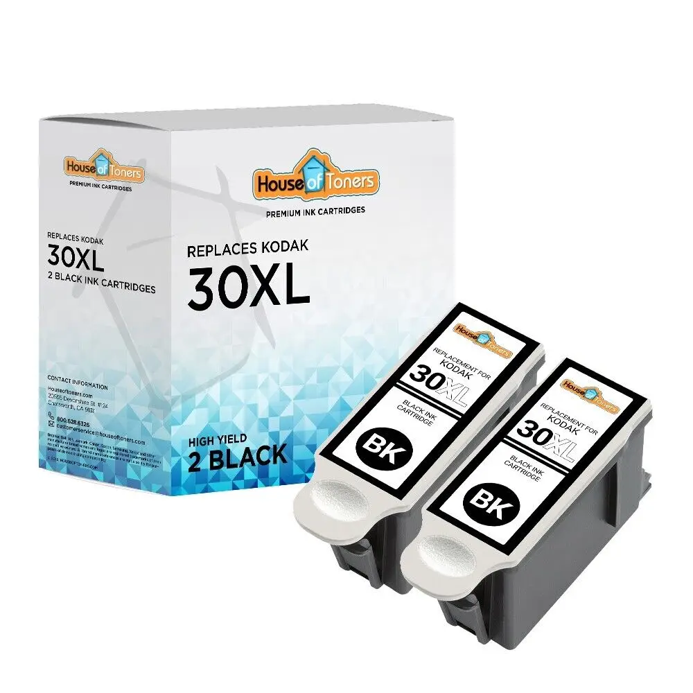 2PK 30XL 30 XL Black Ink Cartridges for Kodak Hero 3.1 5.1 ESP C315 C310 Printer