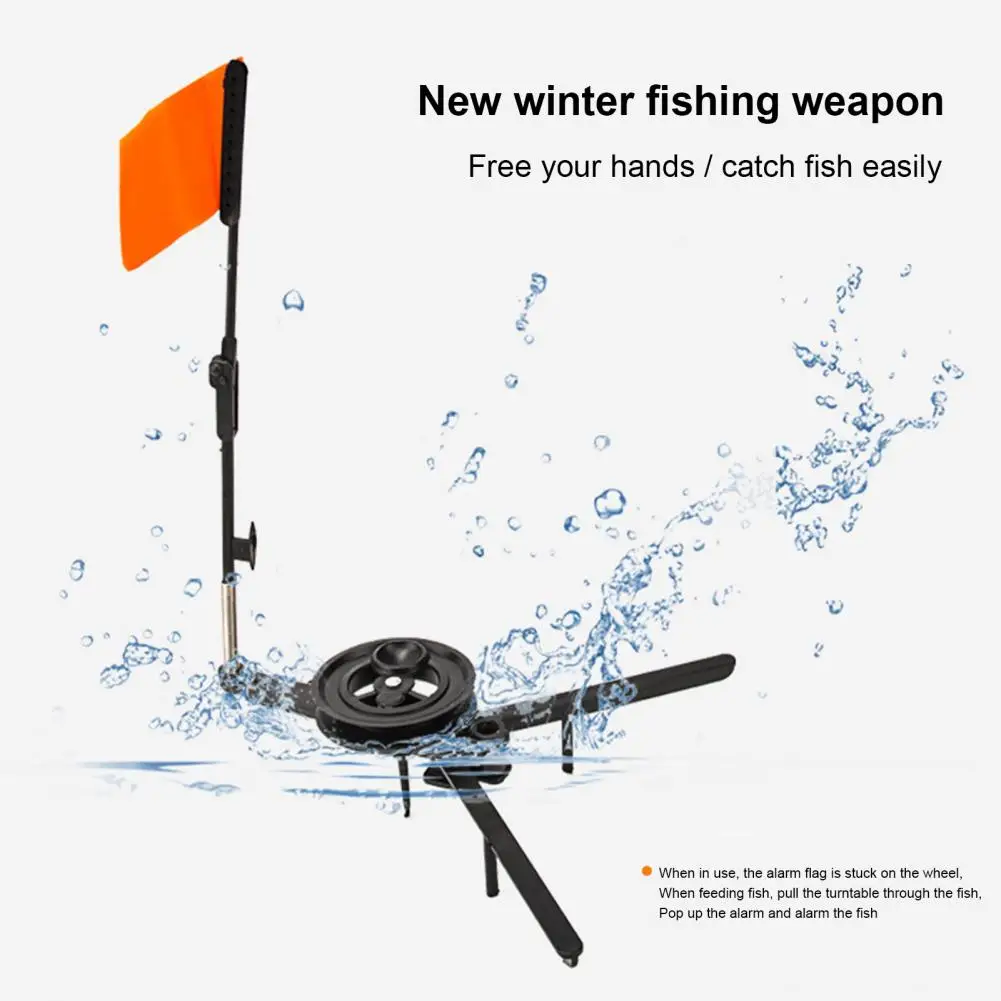 Floating Fishing Flag Convenient Ice Fishing Marker Lightweight Locate Position  Sturdy ABS Ice Fishing Marker Tip Up Flag