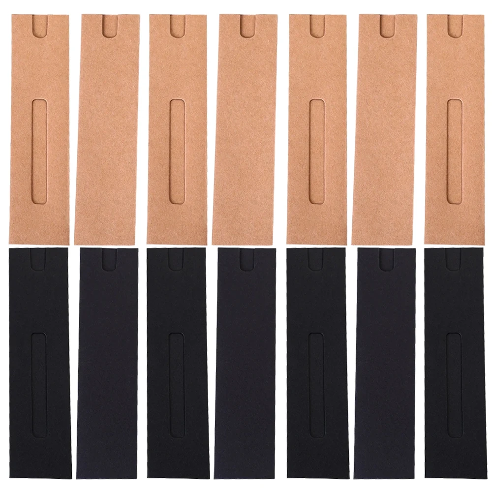

40pcs Sleeve Kraft Brown Small Bag Office Gift Pen Sleeves Gift Pen Bags Packaging Desk ganizer Stationery Holder