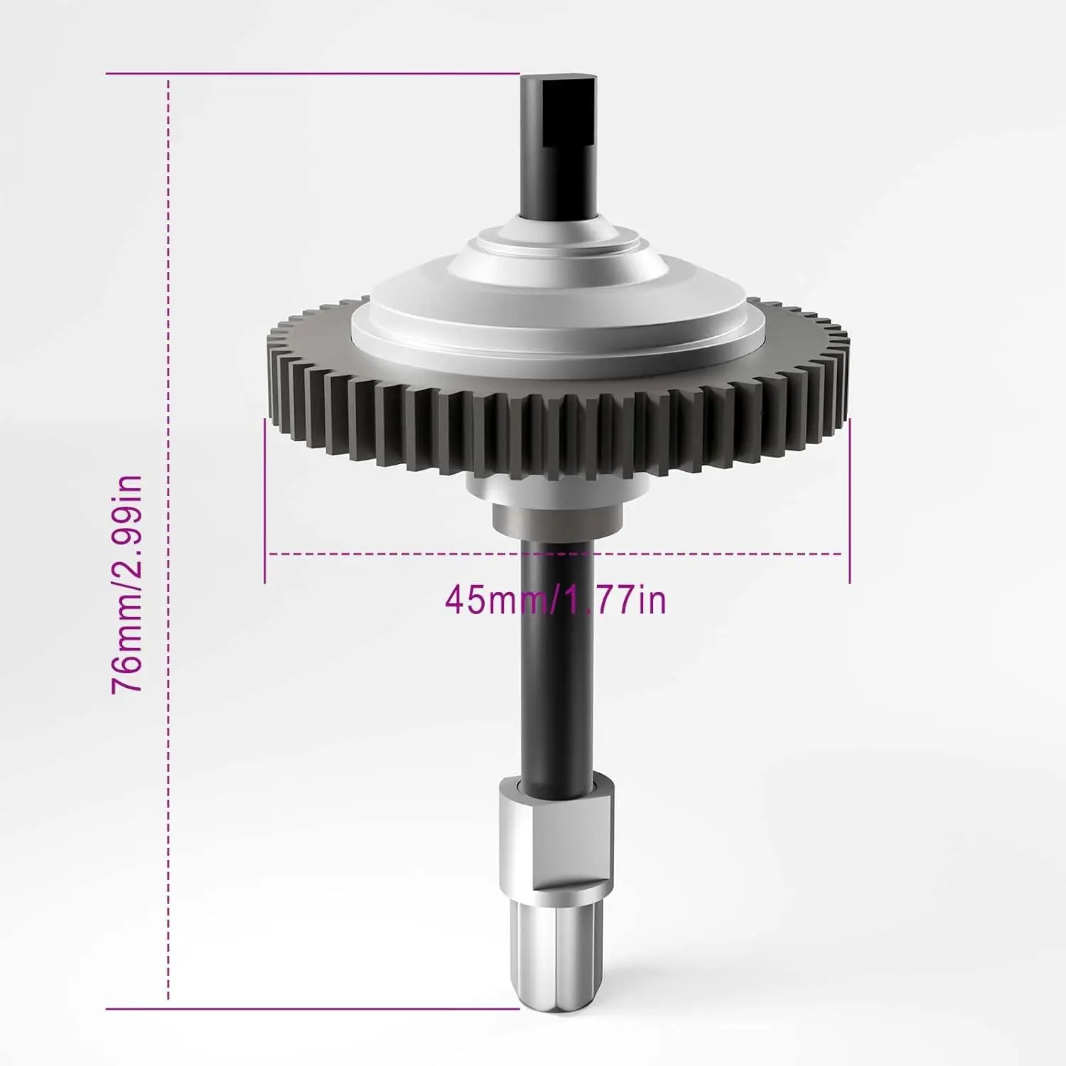 OGRC Metal 6780 Differential Gear Complete Slipper Clutch for Traxxas Slash 4X4 / Rustler 4X4/Stampede 4X4/Hoss 4X4 / F-150 4X4