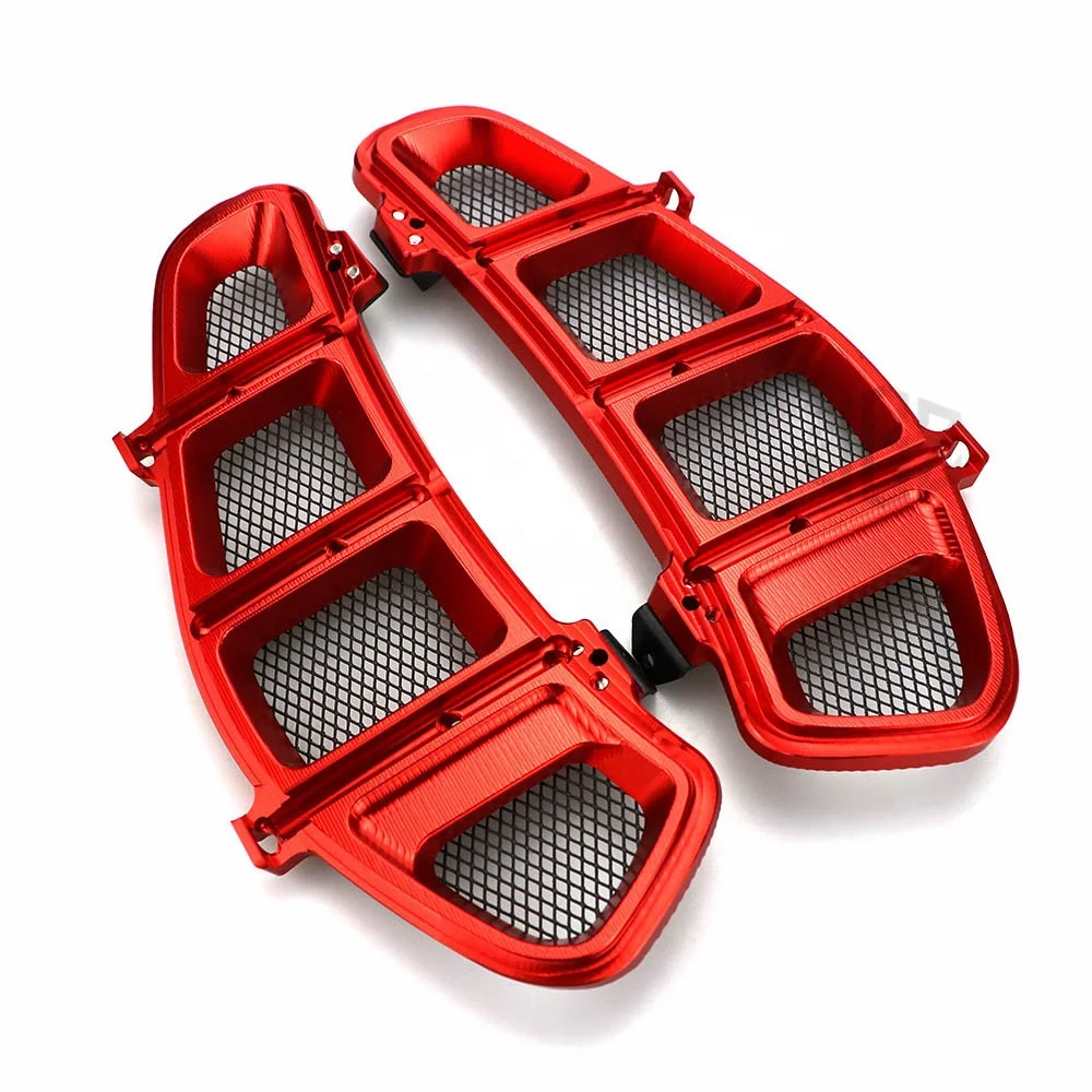 Pair Motorcycle CNC Radiator Guard Protector Accessories For VESPA GTS 250 300 Bezel Cover Grille