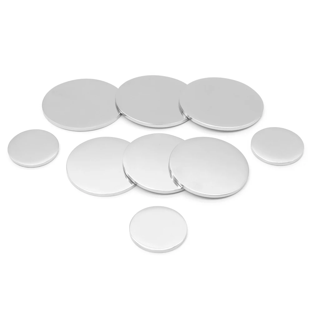 

100 Pcs Customization Pet ID Stainless Steel Round Dog Tag Metal Blank Mirror Pendant Engraved Anti-loss Gift