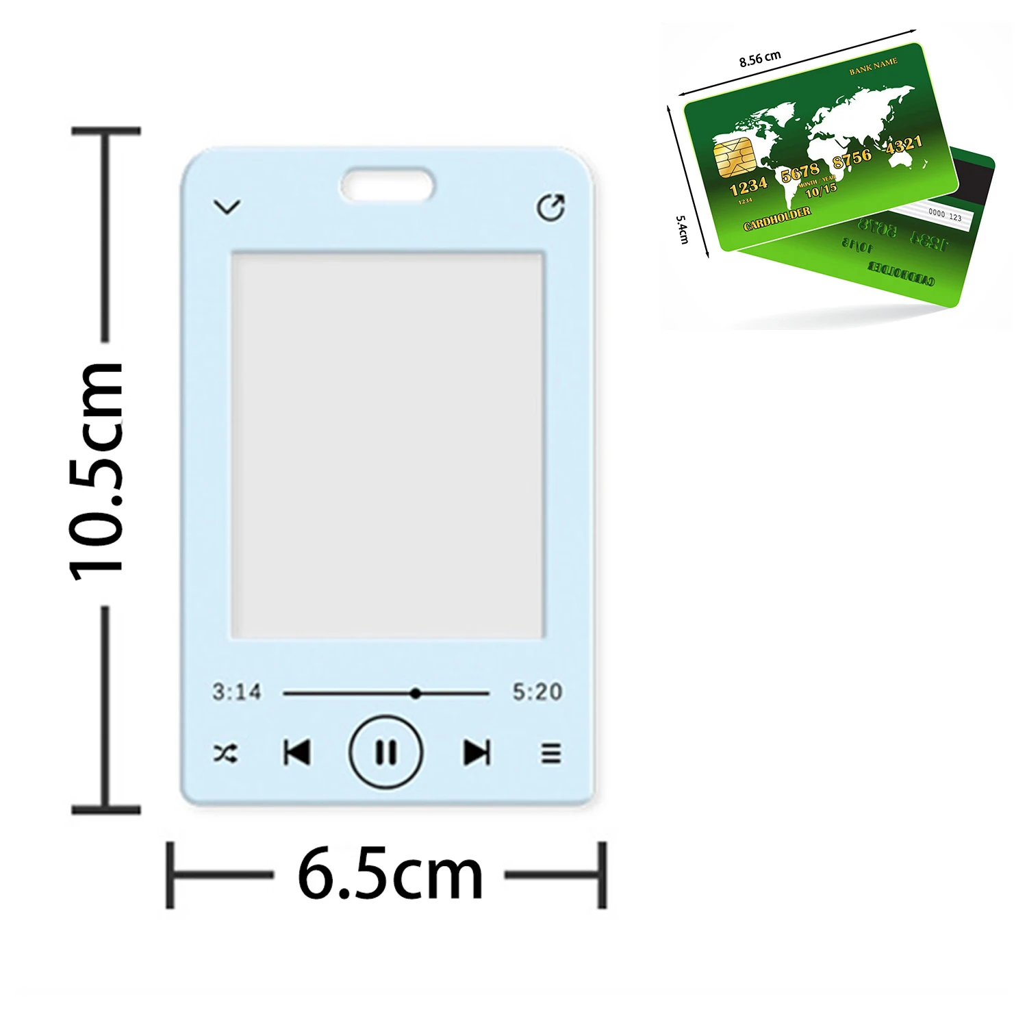 Photocard Frame Music Player Printed Card Display Photo Holder Photo Protection Card Sleeve Candy Color Card Holder Decoration