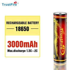 TrustFire 3.7V 18650 Rechargeable Lithium Batteries 3000mAh Cells for T11R T30R T10R T4 H5R Flashlight Remote Control Mouse Toys