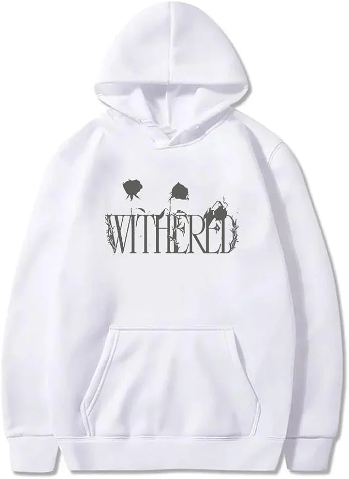 D4vd Withered Logo Bluzy z kapturem 2025 Tour Merch Pullovers Kobiety Mężczyźni Moda HipHop Streetwear Bluzy z długim rękawem