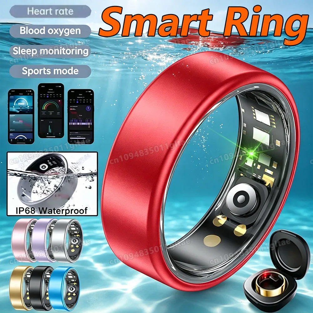 Various Colors Available Smart Ring Bluetooth Call Heart Rate Sleep Monitor Men Women Smartring Waterproof Health Sport Ring New