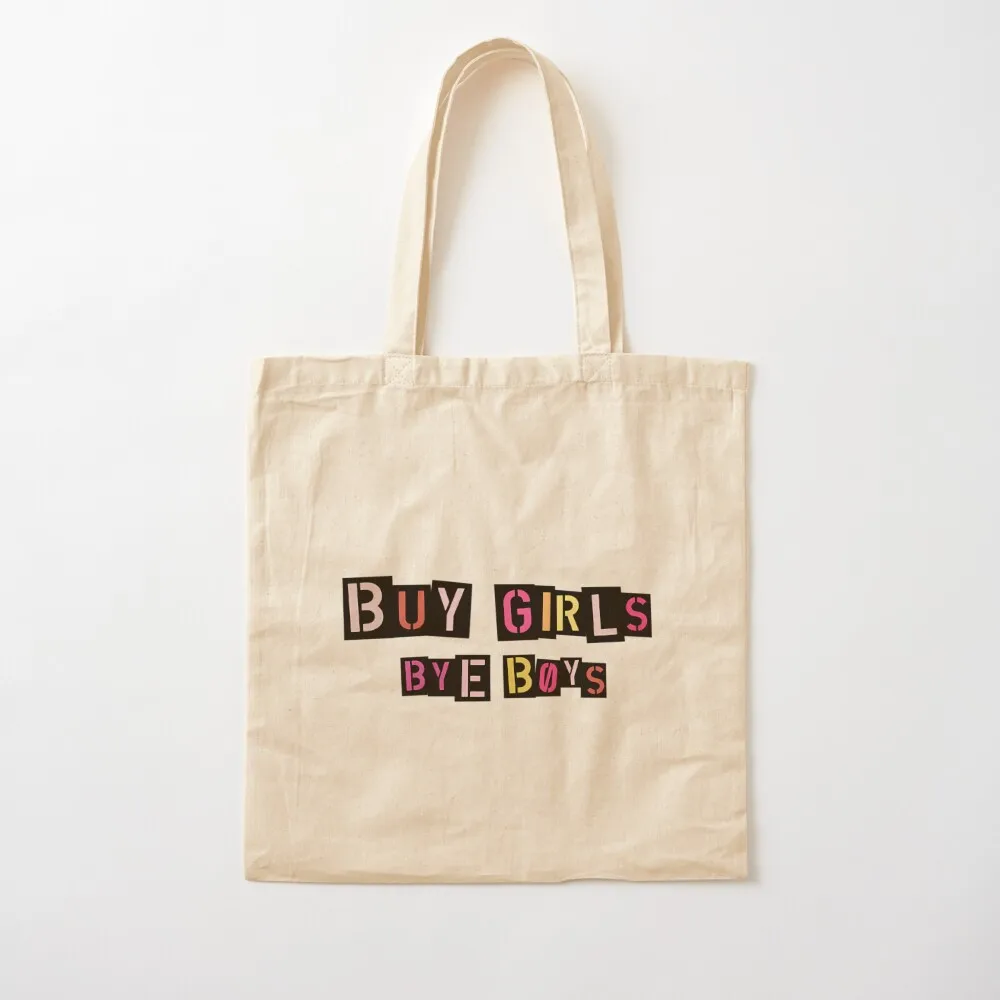 

Buy Girls Bye Boys Tote Bag woman shopping bag Reusable bags Women's shopper Canvas Tote Bag