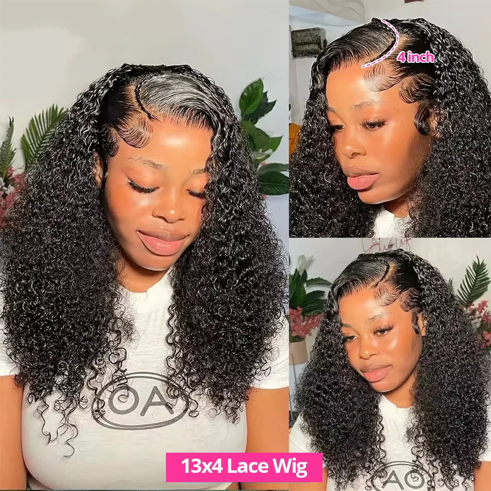 AMYTUD مجعد موجة عميقة 13x4 HD الدانتيل الجبهة الباروكات قصيرة بوب شعر مستعار 14 16 بوصة البرازيلي الشعر البشري 5x1 الدانتيل الشفاف شعر مستعار أمامي #5