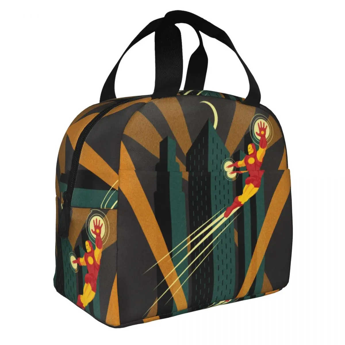 

Decodant изолированная сумка для ланча «Железный человек», Термосумка, многоразовая вместительная сумка-тоут для ланча для девочек и мальчиков, для работы и путешествий