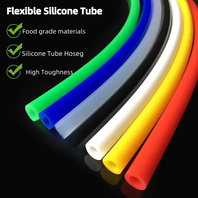 1/2/5 Meter ID 1 2 3 4 5 6 7 8 9 10 mm Silicone Tube Flexible Rubber Hose Food Grade Soft Drink Pipe Water Connector