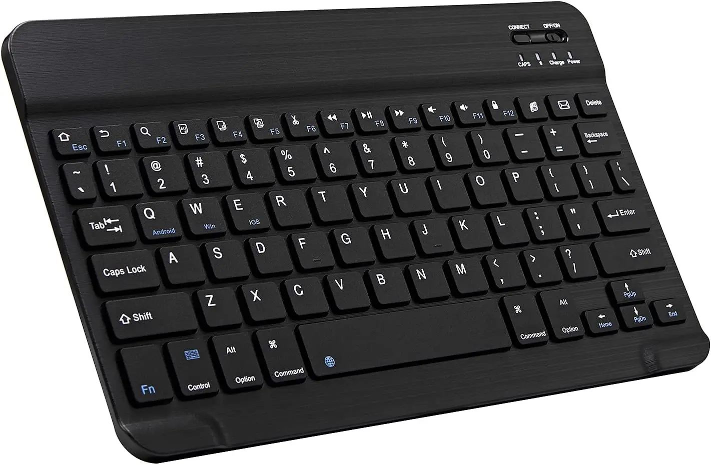 Ultra-Slim Portable Bluetooth Keyboard Rechargeable for iPad iPhone Samsung Android Tablet Phone
