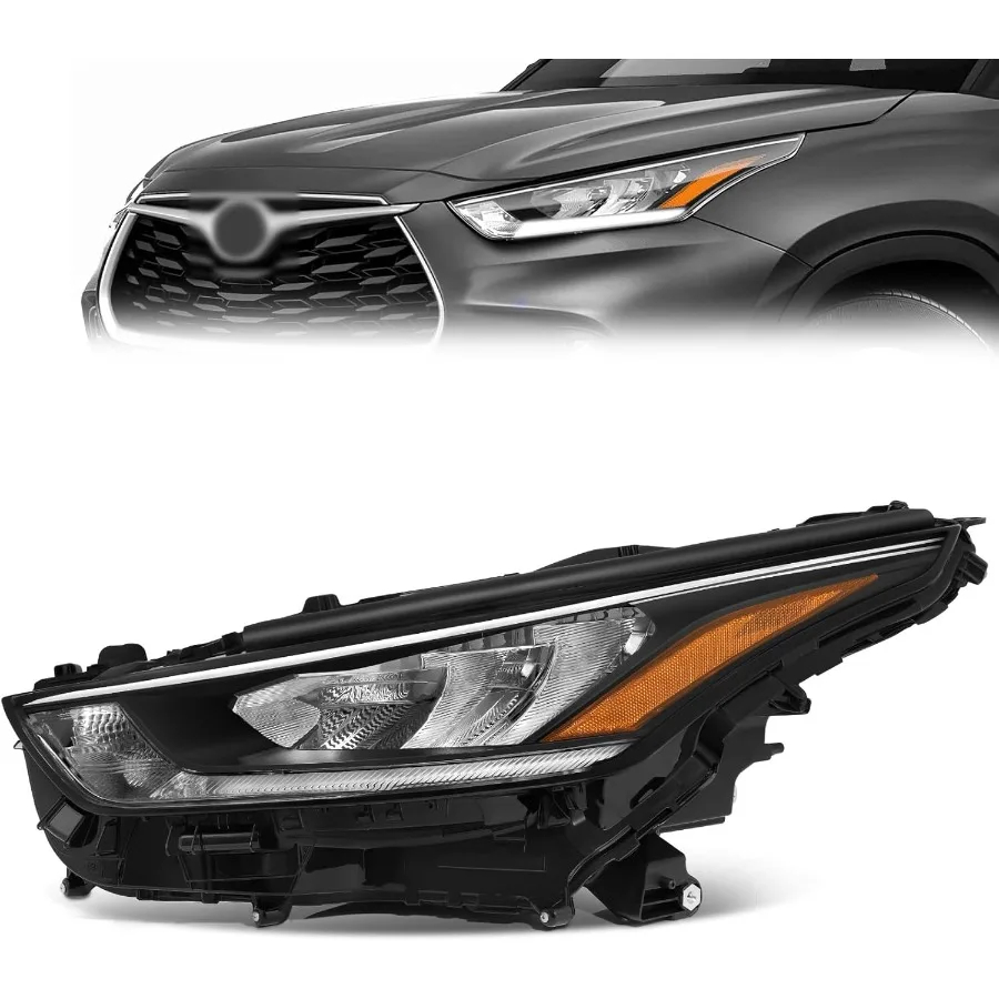 مجموعة مصابيح أمامية متوافقة مع 20202023 تويوتا هايلاندر لتركيب الجانب الأيسر، رأس بديل LED عالي السطوع #1